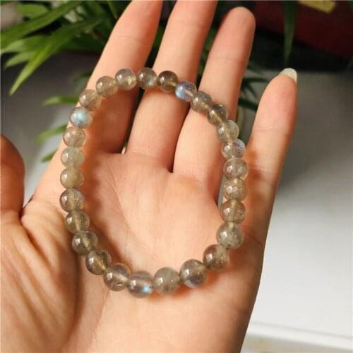 Natural Moonstone Glass Crystal Beads Bracelets Multicolor Matte Shining Beaded Charm Bracelet Handmade Wristband Gifts Jewelry