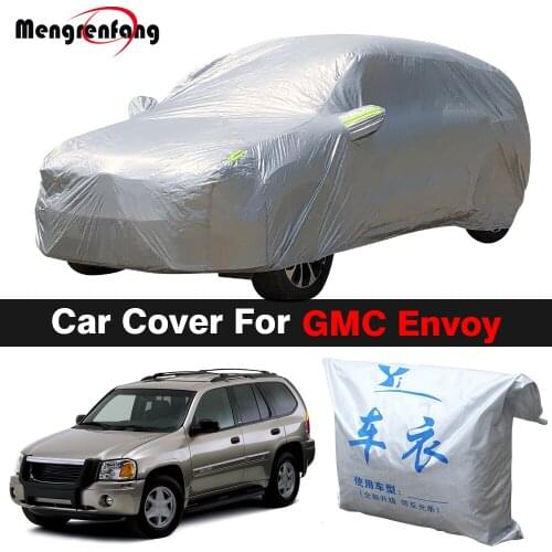 Full Car Cover For GMC Envoy Outdoor Anti-UV Sun Shade Rain Snow Fog Protection Cover Dust Proof