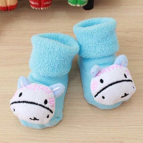 Small Infant Socks Cartoon Newborn Baby Girls Boys Socks Kids Baby Pattern Anti-slip Socks New Arrival Slipper Shoes Boots 829