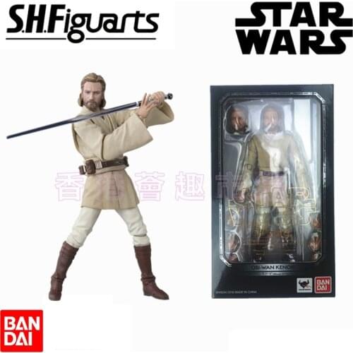 BANDAI Original S.H.Figuarts Star Wars Obi-Wan Kenobi Anime Action & Toy figures Model Toys For Children