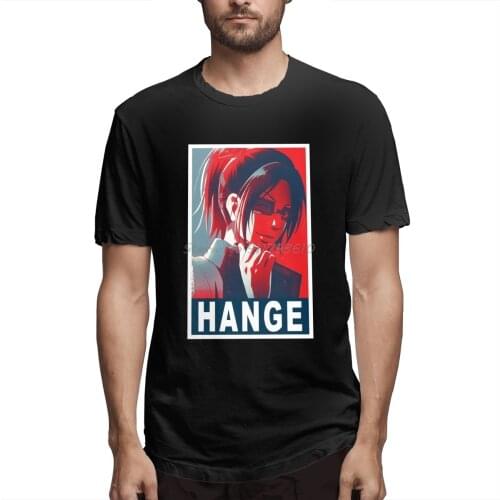 Attack On Titan Hange Zoe Awesome T Shirt Oversized Cotton Short Sleeve T Shirt Men Cotton Tees Streetwear Harajuku