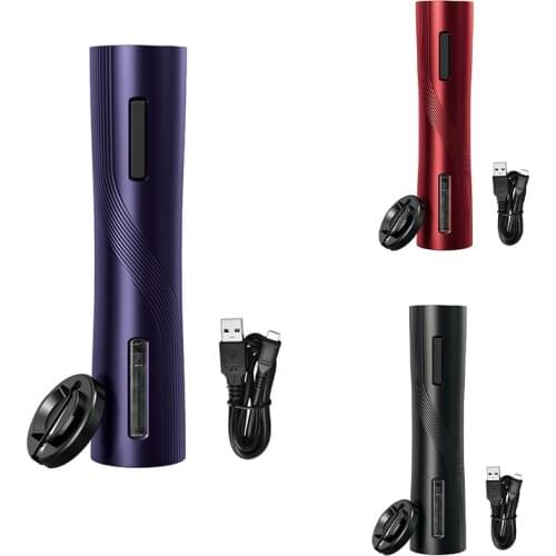 Hot XD-Electric Wine Opener Rechargeable Automatic Corkscrew Creative Wine Bottle Opener with Foil Cutter Suit for Home
