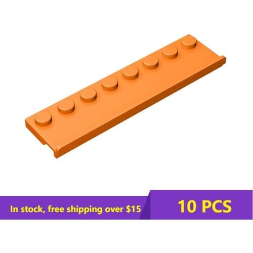 10PCS MOC Bricks Assembles Particles 30586 1x8 For Building Blocks Parts DIY electric Educational Bricks Kids Toys