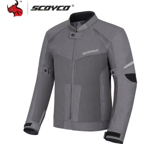 SCOYCO Motorcycle Jacket Summer Men Motocross Off-Road Jacket Breathable Mesh Moto Jacket Jaqueta Motociclista Protective Gear