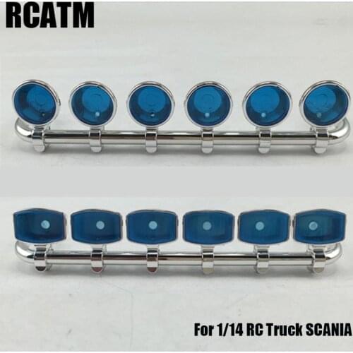 Model Car Plastic Dome Light 6X Lampshade For 1/14 Tamiya RC Truck car SCANIA R730 R470 R620