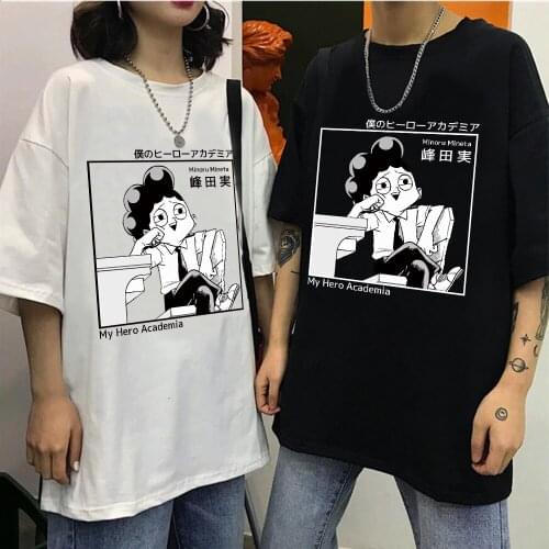 My Hero Academia Minoru Mineta Printed Fashion Harajuku Summer Short-sleeve Male T-shirt