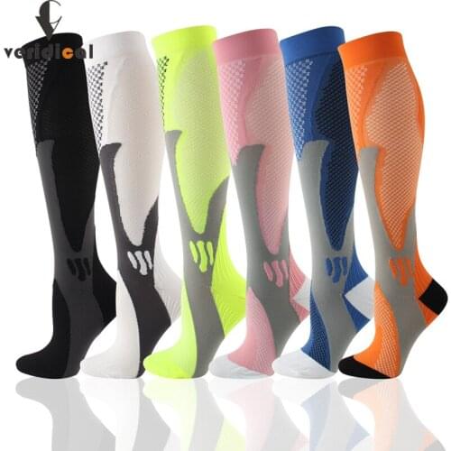 Running Compression Socks Stockings 20-30 Mmhg Men Women Sports Travel Socks for Marathon Cycling Football Varicose Veins