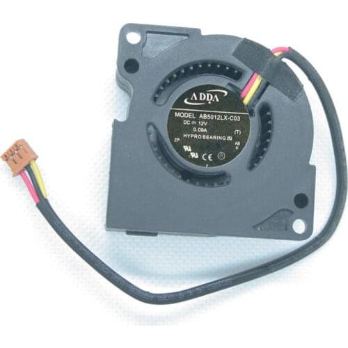 New Original ADDA AB5012LX-C03 DC 12V 0.09A 3Pin Projector cooling fan