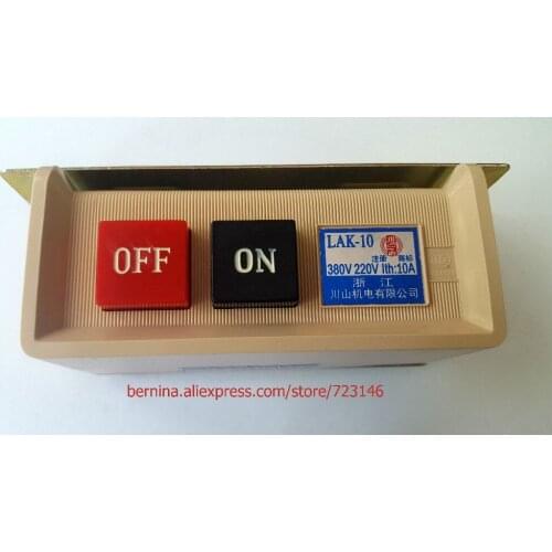 Industrial Sewing Machine Push Button On/Off Switch 220V/380 for JUKI BROTHER TOYATA TYPICAL SIRUBA JACK SINGER PFAFF SIRUBA