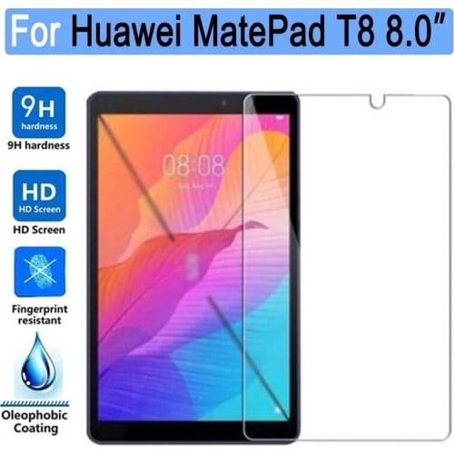 Tempered Glass For Huawei MatePad T8 KOB2-L09 KOB2-W09 Screen Protector 9H HD 0.3mm 8 inch Tablet Scratch Proof Protective Film
