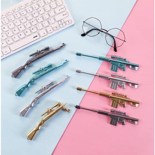 1Pcs Creative Sniper Rifle Gel Pen for Kids Toys 0.38mm Black Ink Weapons Pen School Office Supplies Korean Stationery