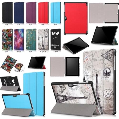Slim Print Magnet Coque Case For Microsoft Surface Go 10 inch Laptop Cases Filp Stand PU Leather Cover Funda Capa + Film + Pen
