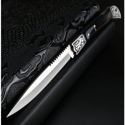 XUAN FENG Outdoor Jungle Knife Wild Survival Straight Knife Camping Tactical Military Pocket Knife Hunting Folding Knife