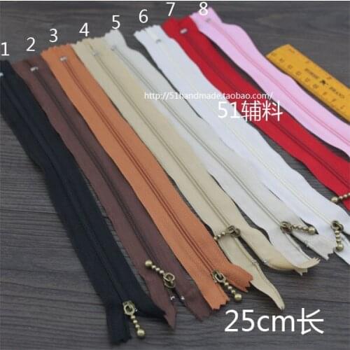 Pack Accessories 25cm Nylon Plastic Zipper
