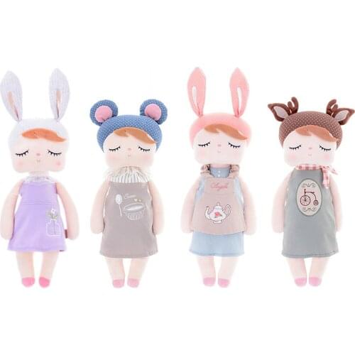 33cm Vintage Angela Plush Toys Rabbit Retro Style Stuffed Doll Soft Crystal Velvet Baby Sleeping Partner Gift For Baby Toddlers
