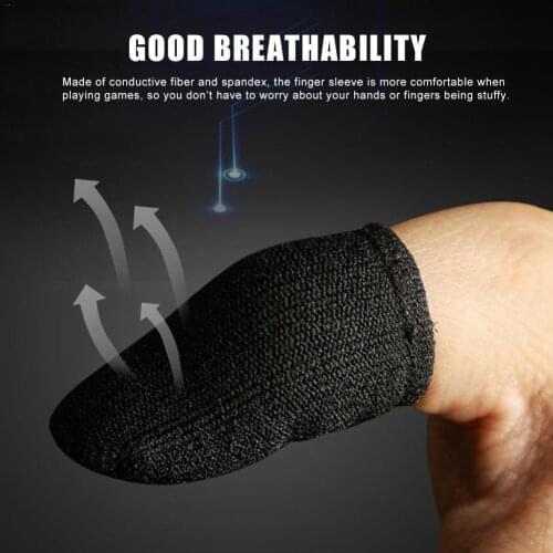 1 Pair Of Finger Sleeves Mobile Game Controller Anti-skid Sweatproof Fingertips Case Protector Gamer Accessories