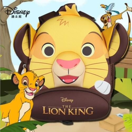 100% Genuine The Lion King Simba 2021 New Backpack Kids anti-lost Lion King School cute Bag Children toy Birthday gift doll