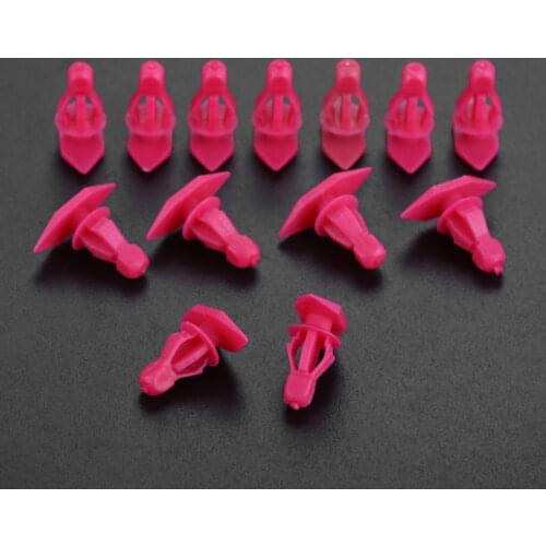 100Pcs Pickup Truck Auto Fasteners Clip For Nissan 6mm Hole Replace Weatherstrip Retainer Plastic Rivets Clip Car Styling