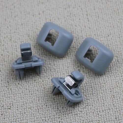 8VD857562 8VD857563 Gray Sun Visor Clip Interior Sun Visor Hook Clip Bracket For Audi A1 A3 A4 B6 B7 A5 Q3 Q5 2012--201