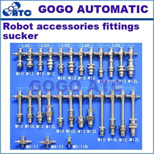 Robot accessories fittings Big head fittings pneumatic vacuum cup holder Fitting pneumatic component Tail intake