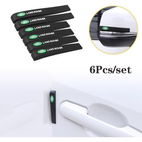 6Pcs Car Sticker Door Mirrior Protective Strip PVC For Land Rover Range Rover Evoque Discovery Freelander SV SVR Velar Aurora RR