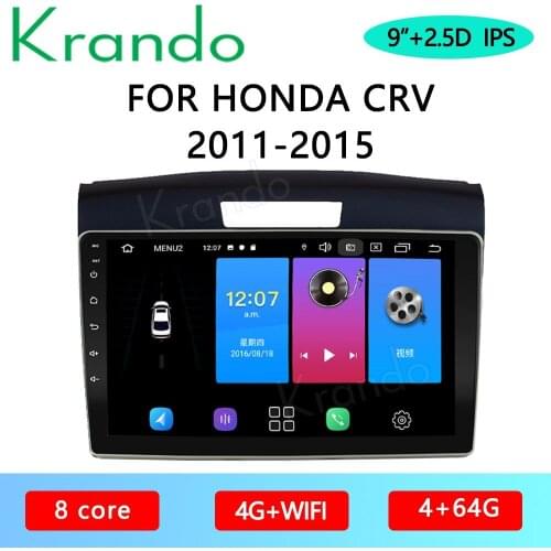 Krando Android 10.0 9" IPS Full Touch Car Multimedia Radio for Honda CRV 2011-2015 Audio DSP WIFI Navi Bluetooth Carplay GPS