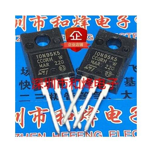 Free shipping 20PCS 10N95K5 STF10N95K5 TO-220F 950V 8A