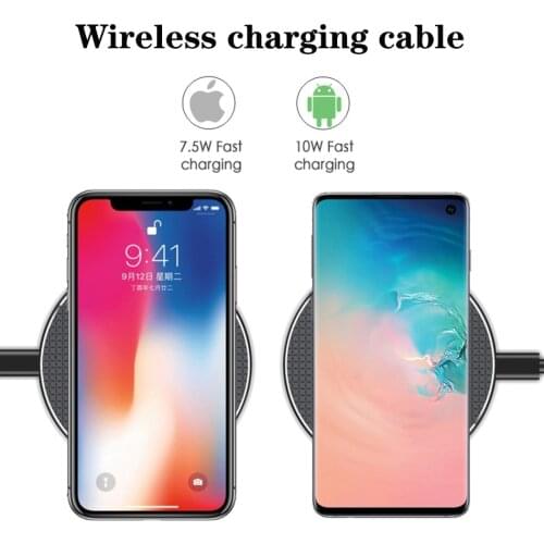 Phone Wireless Charger for iPhone 11 Xs Max X XR 8 Plus 10W Fast Charging Pad for Ulefone Doogee Samsung Note 9 Note 8 S10 Plus