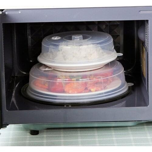 Large Microwave Splatter Cover Lid with Steam Vents Fresh-keeping Universal Plate Bowl Cover Stackable Sealing Disk Cover