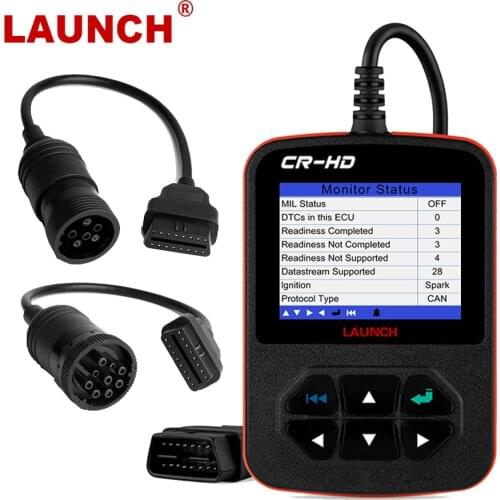 LAUNCH Creader CR-HD 24V Truck Diagnostic Tool For Volvo HOBD Diesel 24V Heavy Truck Scanner For MAN OBD2 Code Reader LAUNCH