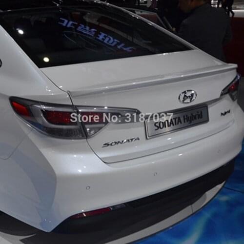 For Hyundai Sonata 9 Spoiler 2014-2016 Car Tail Wing ABS Plastic Rear Roof Spoiler Wing Trunk Lip Boot Cover Car Styling