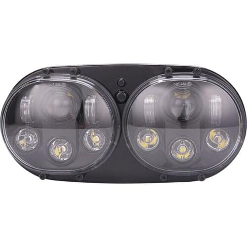 Motorcycle Double Headlight For Harley Touring Road Glide Ultra FLTRU CVO Road Glide Ultra FLTRUSE Road Glide Custom FLTRX