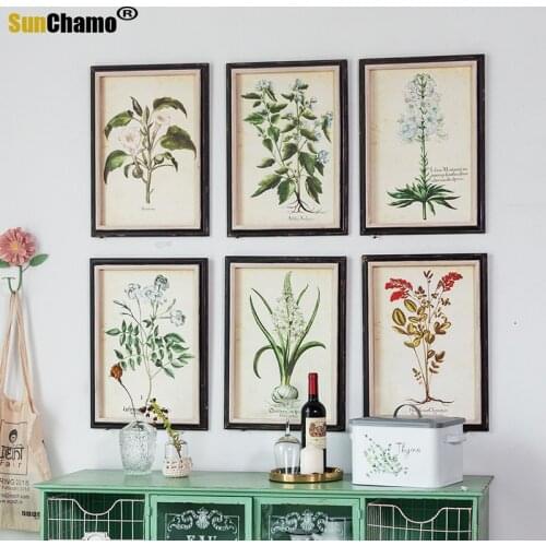 Solid Wood Murals Living Room Hanging Paintings Background Wall Bedroom Self-adhesive Dining Room Decoration Modern Retro Old