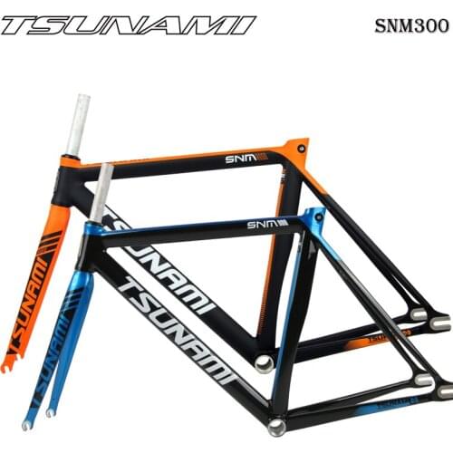 TSUNAMI SNM300 Fixed Gear Bicycle Frameset 52cm 54cmAluminum racing track Bike Fixie frame Track Frame