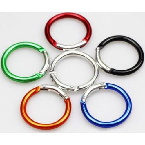 Circle Round Carabiner Camping Spring Snap Clip Hook Keychain Camping Climbing Hiking Outdoor Tools