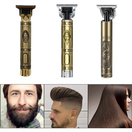 USB Rechargeable Hair Clipper Electric hair trimmer Cordless Shaver Trimmer 0mm Men Barber Hair Cutting Machine