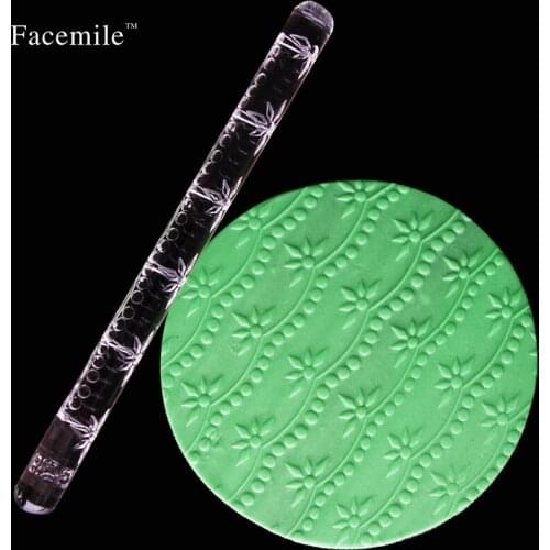 Facemile New Bead Flowers Essential Cake Decorating Rolling Pin Polymer Clay Tools Acrylic Roller 51020