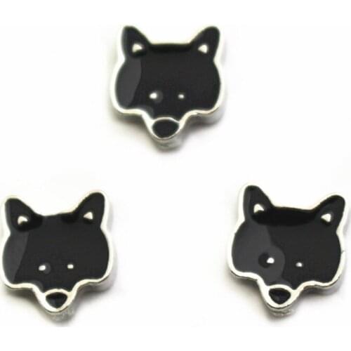 New arrival 10pcs/lot Charms fox Floating Charms for Floating Memory pendant charms Lockets DIY Jewelry
