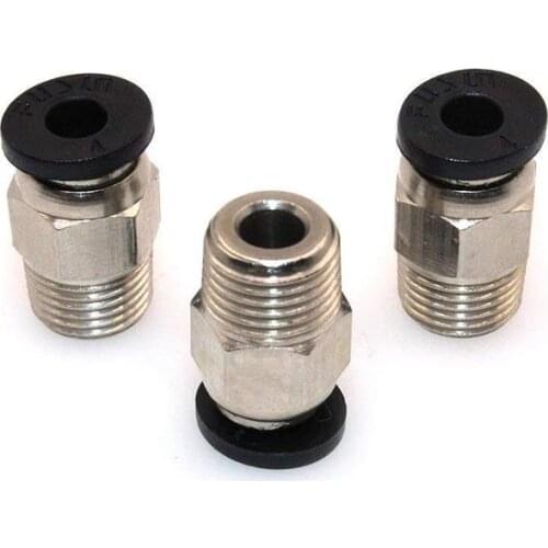 Pneumatic Connector PC4-01 1.75mm 3mm PTFE Tube Quick Coupler For E3D V6 For J-head Fittings Reprap Hotend Fits 3D Printer Parts