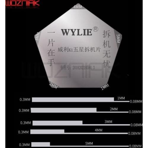 Wozniak WL k1 Five-Pointed Star Disassemble the Metal Sheet For IPhone IPad Tablet PC Notebook Open the Shell Disassemble Card