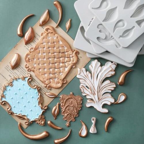 Embossed Pattern & Border Molds Fondant Cakes Decor Tools Silicone Molds Sugarcraft Chocolate Baking Tools Cakes Gumpaste Form