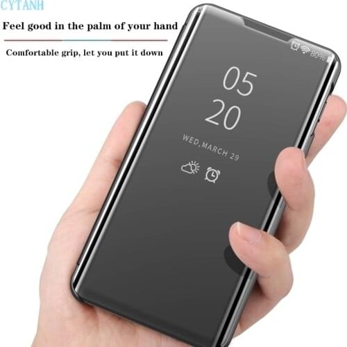 Luxury Smart Flip Phone Shell For Xiaomi 11 10 POCO X3 Pro POCO M2 F2 Pro Redmi Note 7 9 S 9 Pro Max 10 5G GO 5A Protective Case