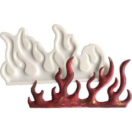 Flame Silicone Fondant Cake Molds Chocolate Mousse Mould Cakecup Decorating Tool