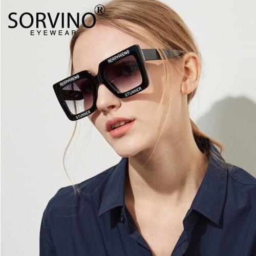 Oversized Bold Printed Square Sunglasses 2020 Women Designer 90s Retro Purple Crystal Sun Glasses Pink Goggles Big Shades SN217
