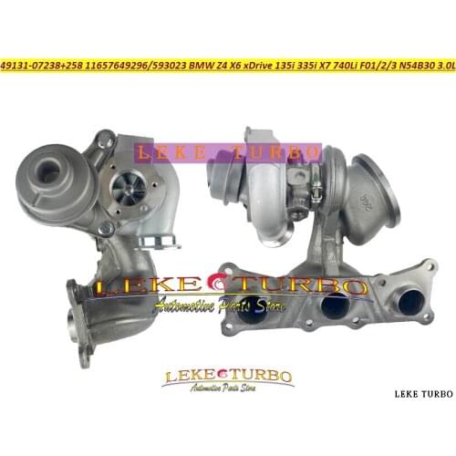 TD03L4 49131-07238 49131-07258 11657649296 11657593023 For BMW Z4 X6 xDrive 740i 135i 335i X7 740 Li F02 F01 F03 08- N54B30 3.0L