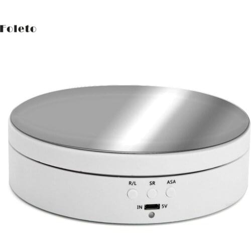 Speed Adjustable Rotating Display Stand 360 Degree Electric Rotating Product Display Turntable for Model Jewelry Watch Display