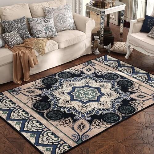 High Quality Carpet Chenille Material Red Beige Blue Bedroom Living Room Sofa Floor Mat