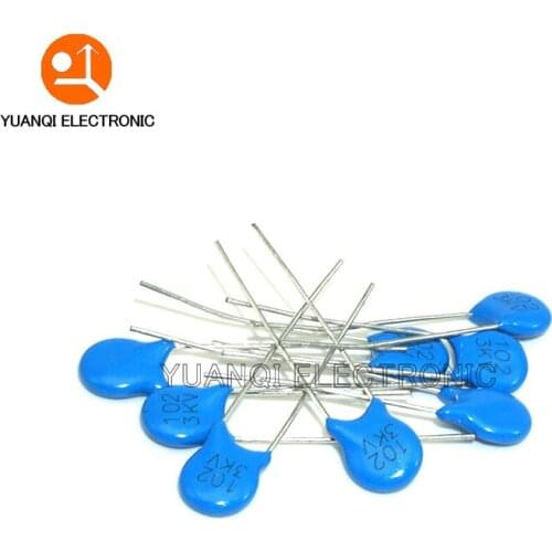 1000pcs High voltage Ceramic Capacitor 3KV 5PF 10PF 15PF 20PF 22PF 27PF 30PF 47PF 56PF 100PF 220PF 1NF 2.2NF 3.3NF 4.7NF 10NF