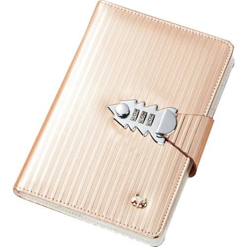 TATCAT A5 Size New Arriveral Lock Diary Leather Locking Journal Writing Notebook Best For Gifts, Office or School TPN069