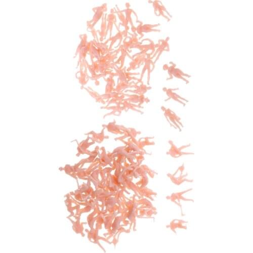 1:87 Scale Railway Worker People HO Scale Painted Mini Figures Model DIY Scenry Accessories